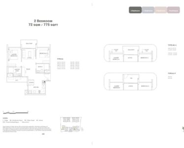 OLA EC Floor Plan - 2 Bedroom A1