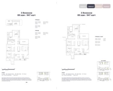 OLA EC Floor Plan - 3 Bedroom B2
