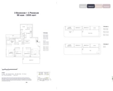OLA EC Floor Plan - 3 Bedroom B5A